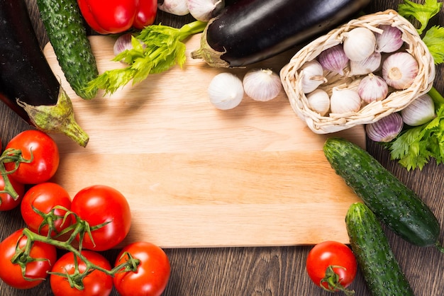 Świeże składniki na stole