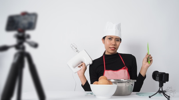 Lekcja wideo w kuchni